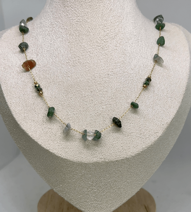 Collier Ágata verde