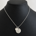 Collier Eternel argenté - Médaillon personnalisable