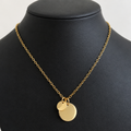 Collier Éternel doré – Médaillon personnalisable